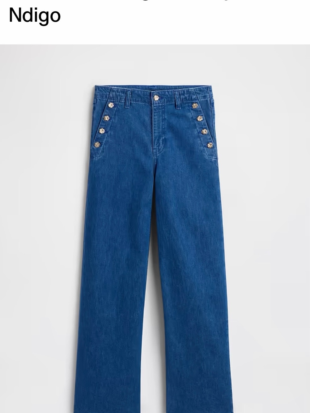 GAP x HFR Denim Corset top + Wide leg jeans - Picture 5 of 7